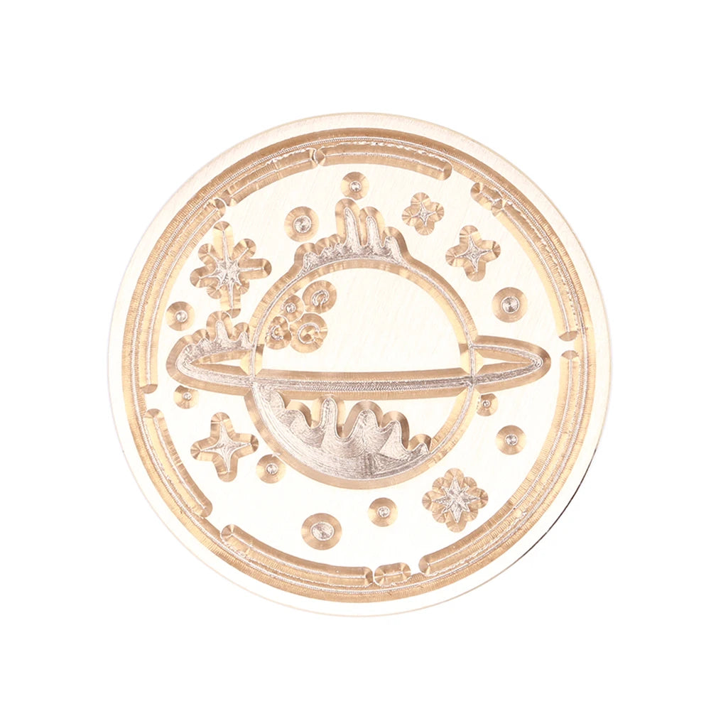 Sealing Stamp Brass Heads Solid Small Exquisite Decorative Crafts Tool Wood Retro Wax Stamping Girls Birthday Party Gift