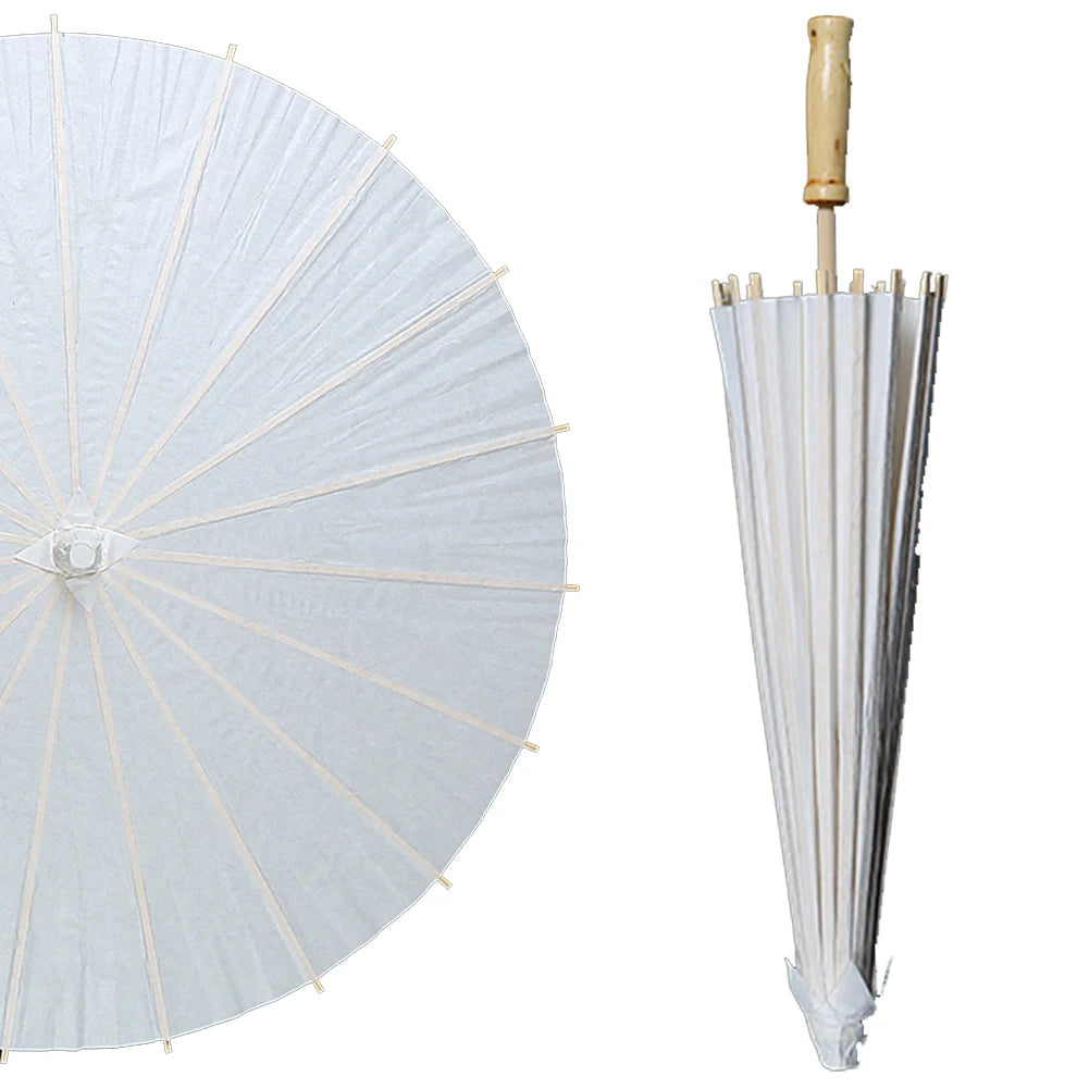 Oiled Paper Umbrella Photography Props Handmade Paper Umbrella Decorative Chinese Parasol for Wedding Party Decor