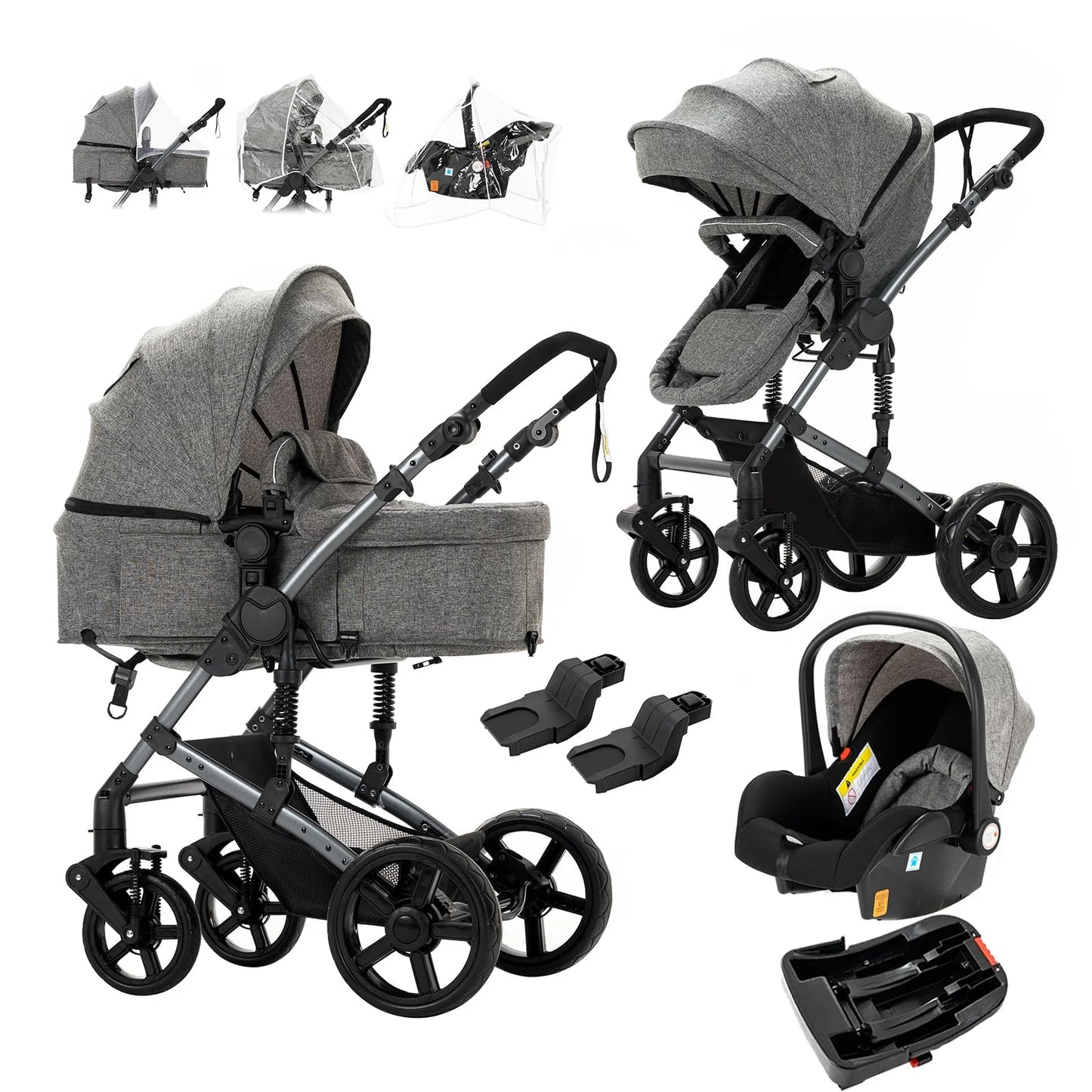 Seat With ISOfix Folding Cart High quality newborn Lightweight baby car light strollers Baby carri Seat With ISOfix FoldingStro
