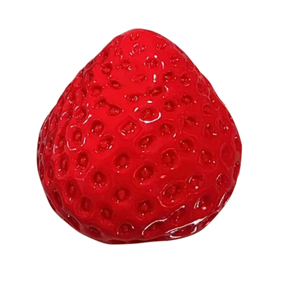 Cute Strawberry Squeeze Toy Reusable Kawaii Squishies PVC Toy Big Strawberry Taba Squishies Toy for Girl Birthday Gift Toy