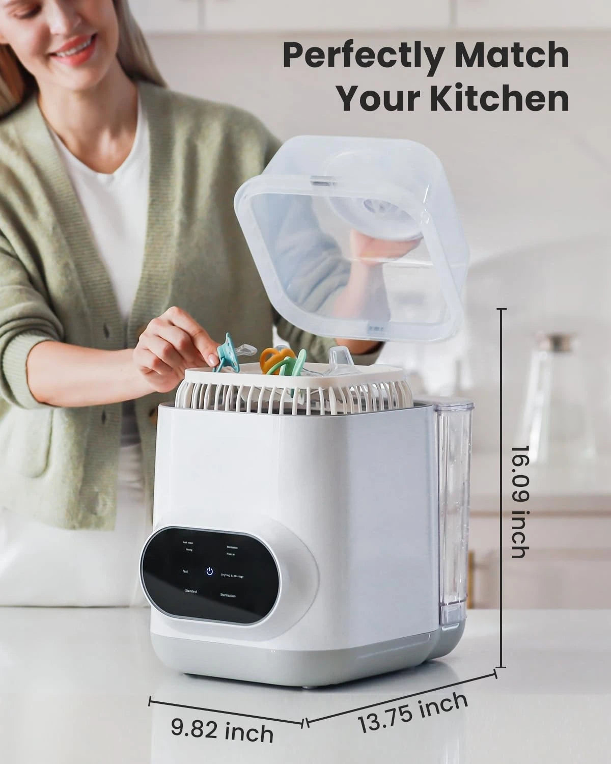Bottle Washer | All-in-One Bottle Washer and Sterilizer and Dryer Baby Bottle Washer for Bottles, Pump Parts & Baby Essentials