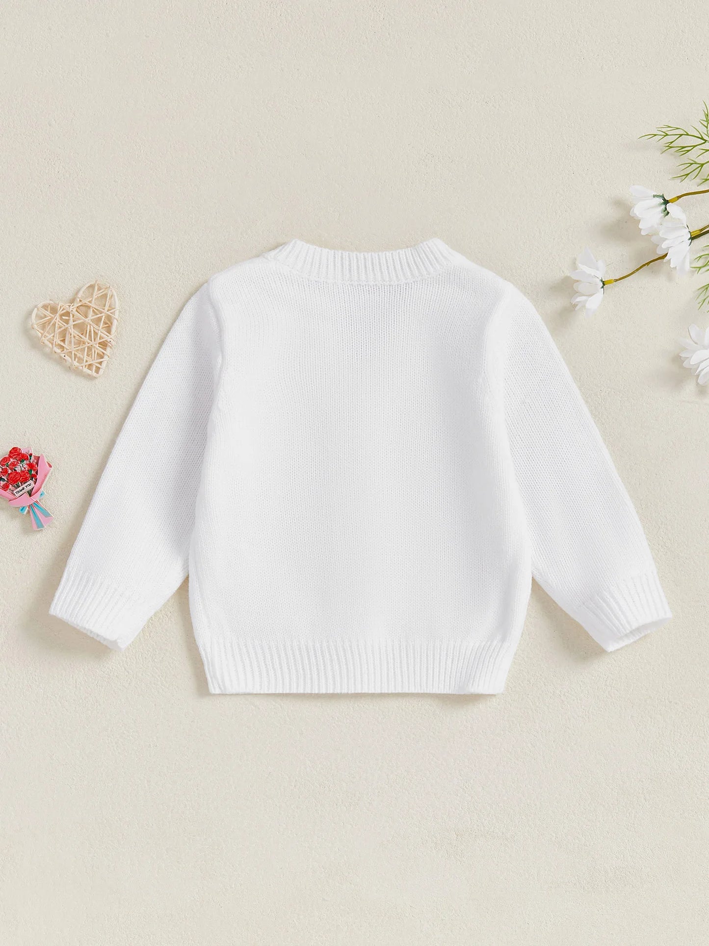 Adorable Baby Girls Knitted Cardigan with Cute Animal Design Infant Button Sweater for Toddler Warm Winter Clothes