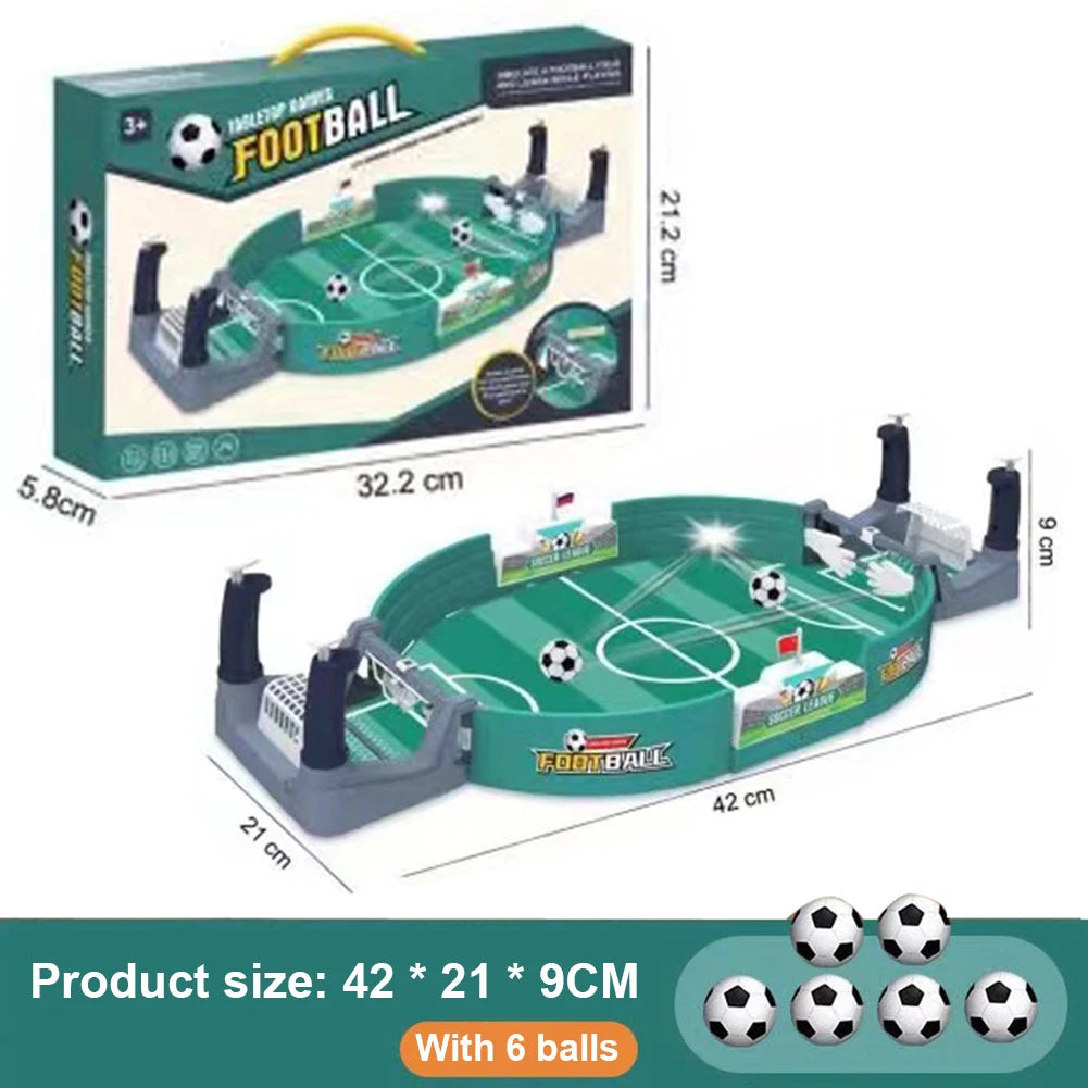 Mini Table Soccer Game Easy Installation Interactive Soccer Game Safe Sturdy Real Football Field Games for Children Party Gifts