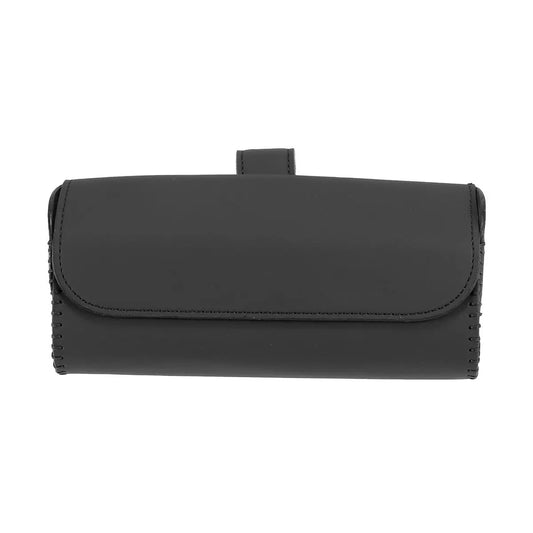 Car Sun Visor PU Leather Sunglasses Clip Storage Case
