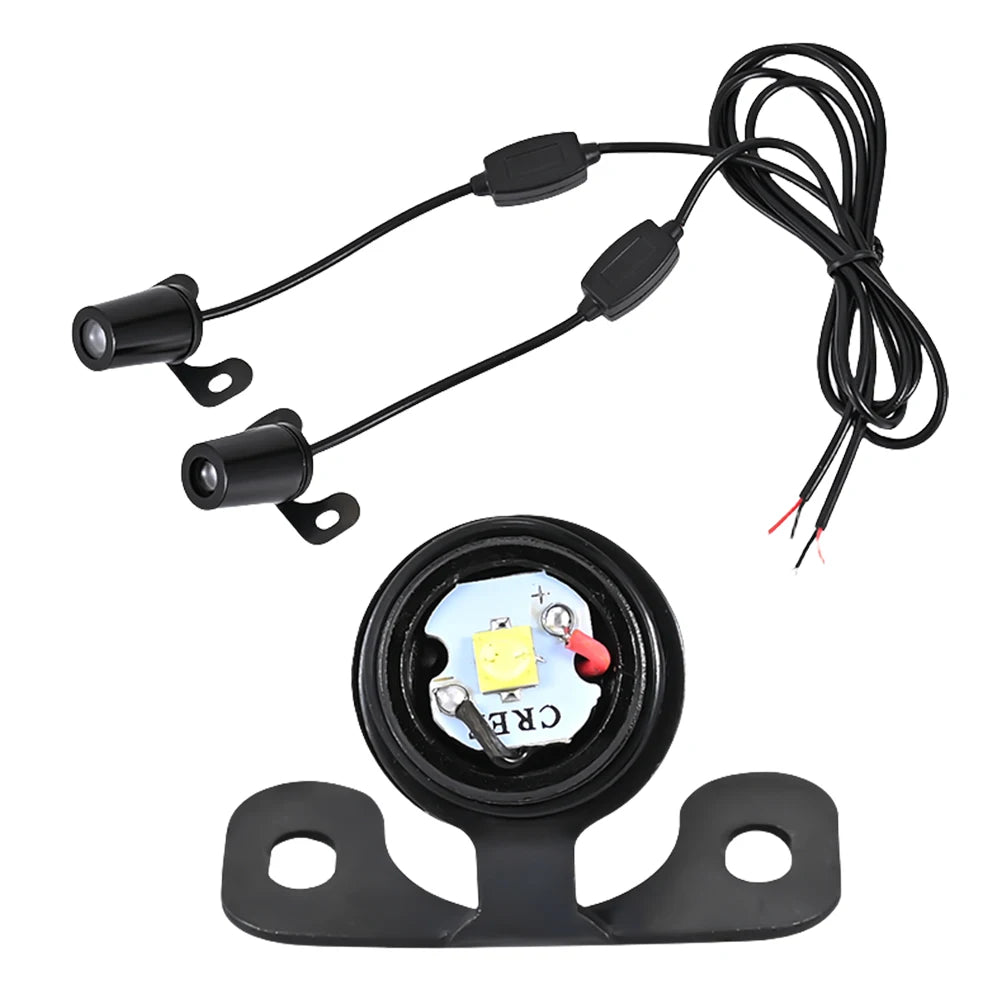 2Pcs LED Welcome Light Waterproof Angel Wings Projection Lights Super Bright Motorcycle Welcome Light 8-30V LED Carpet Underglow