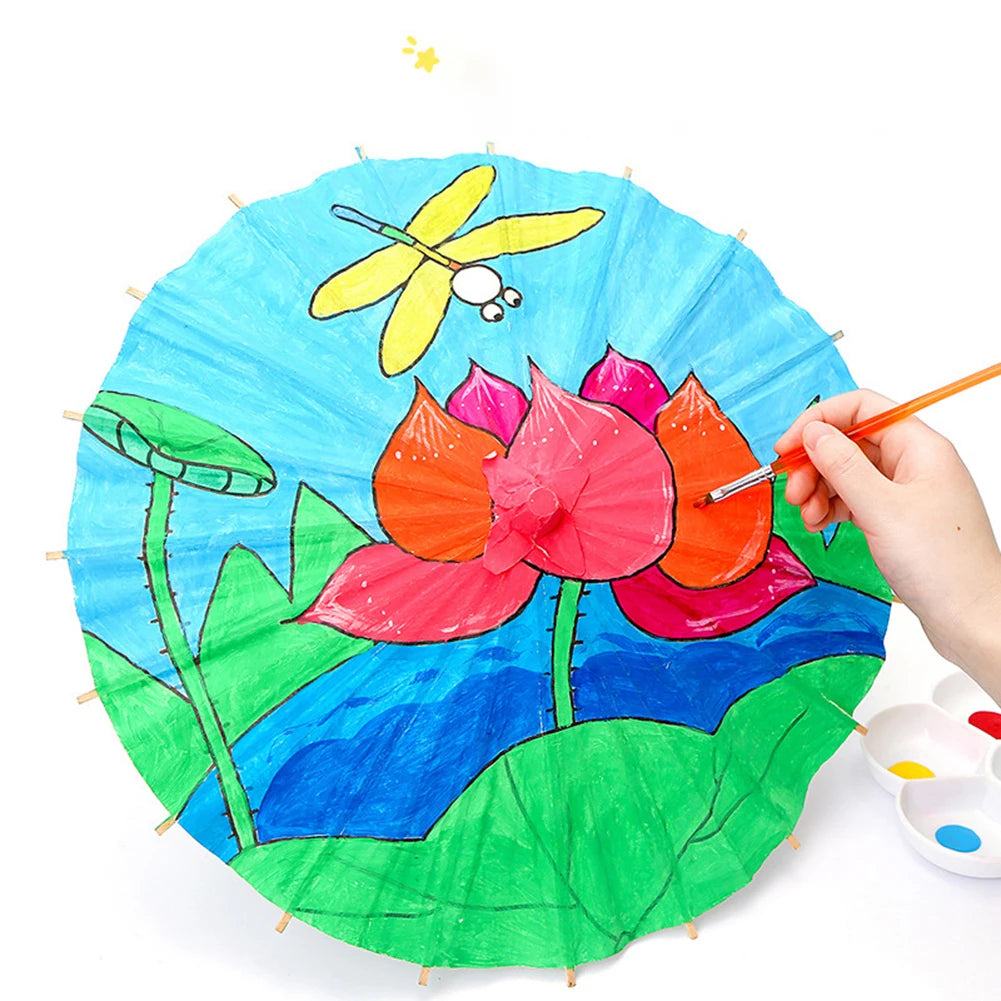 Oiled Paper Umbrella Photography Props Handmade Paper Umbrella Decorative Chinese Parasol for Wedding Party Decor