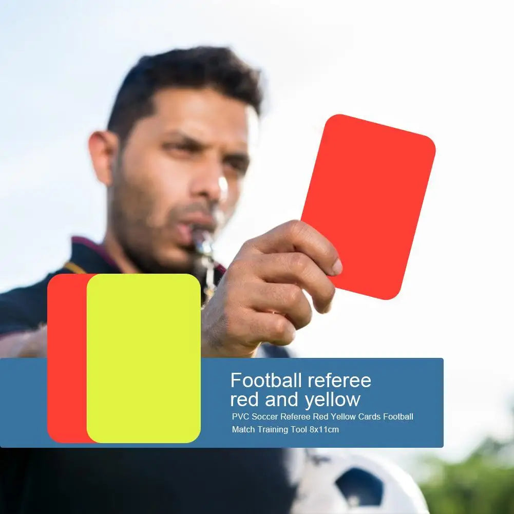 Red Card Multi-function 3.2x4.3 inch Soccer Referee Red Yellow Cards for Football Match Training Referee