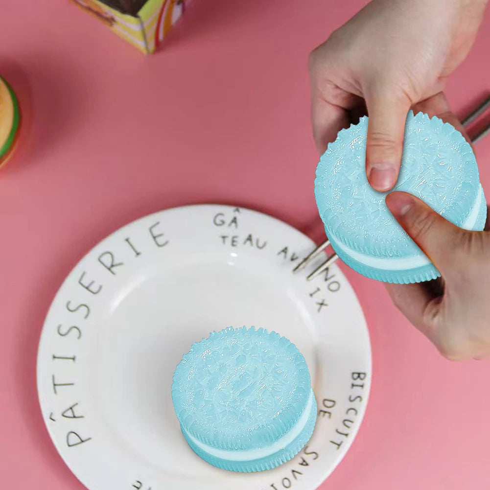 Handmade Big Oreo Table Biscuit Pinching Stress Relief Toy Ultra-Soft Oreo Sandwich Simulation Decompression Toys Kid Adult Gift