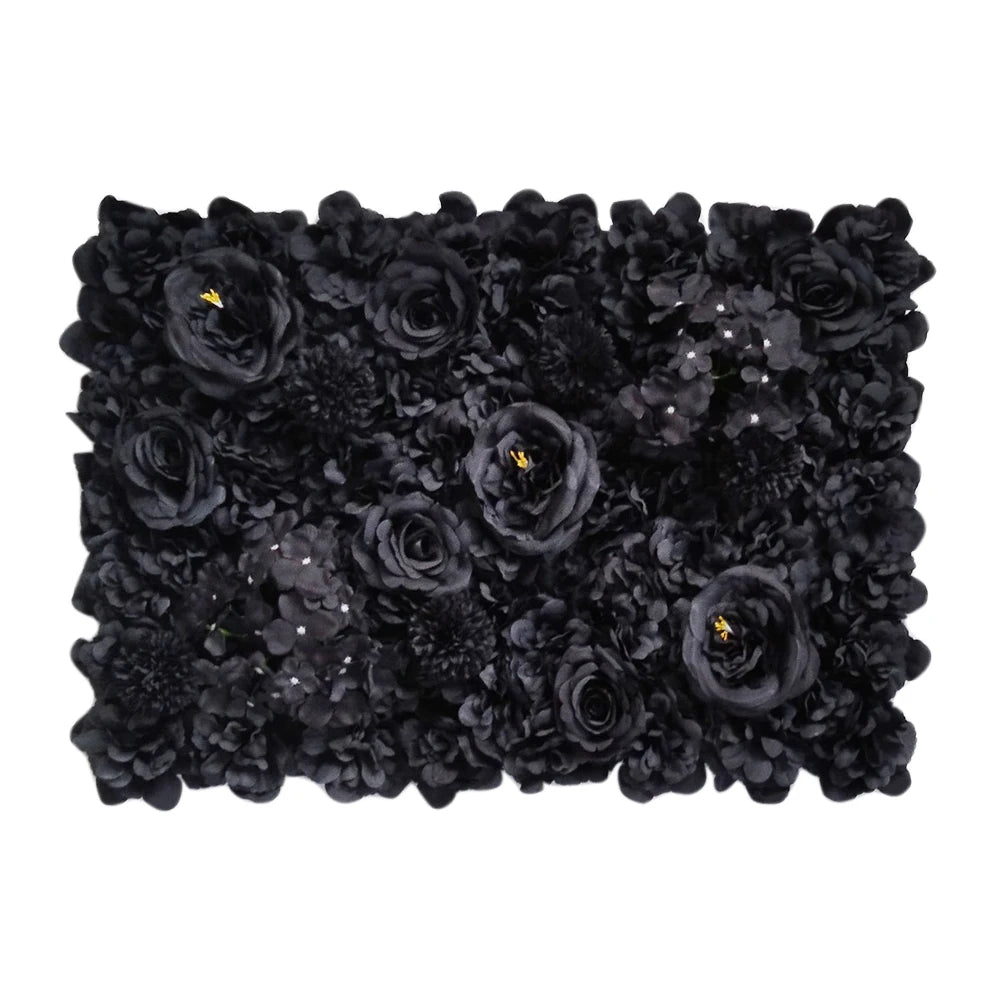 Aritificial Silk Rose Flower Wall Panels Wall Decoration Flowers for Wedding Baby Shower Birthday Party Photography Backdrop