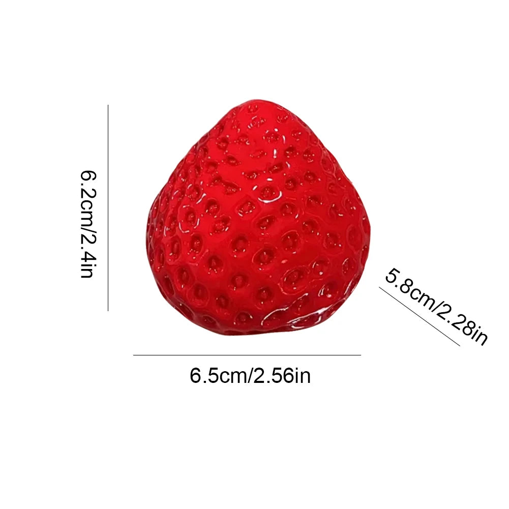 Cute Strawberry Squeeze Toy Reusable Kawaii Squishies PVC Toy Big Strawberry Taba Squishies Toy for Girl Birthday Gift Toy