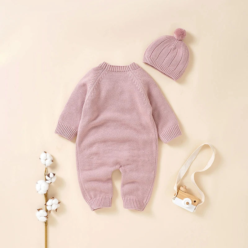 Infant Cable Knit Sweater Set Cozy V-Neck Pullover with Matching Pants and Booties for Baby Boy or Girl