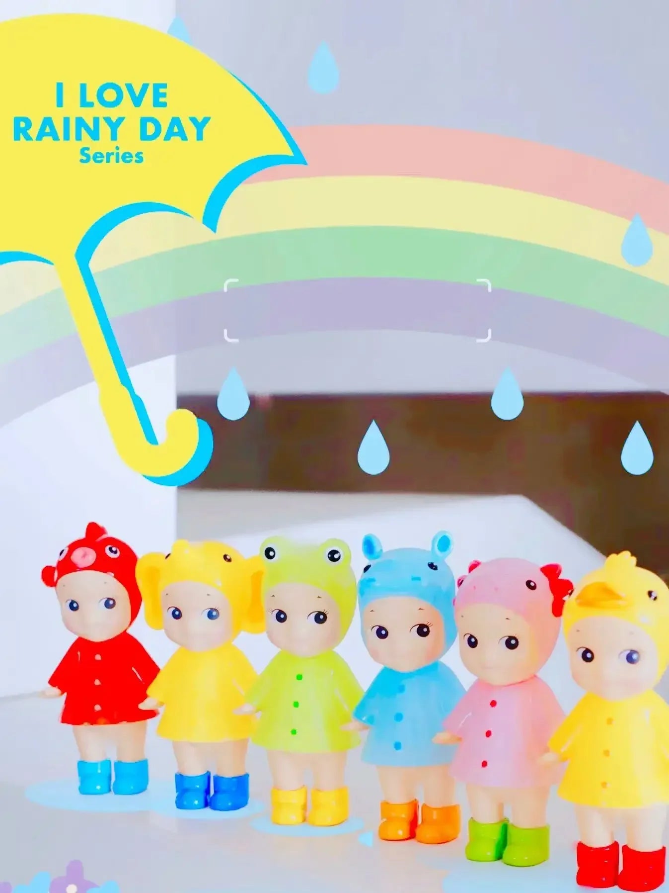 Hot Selling 2025 New Product Genuine Sonny Angel I Love Rainy Days Series Surprise Blind Box Ornament Trendy Play Handmade Gifts