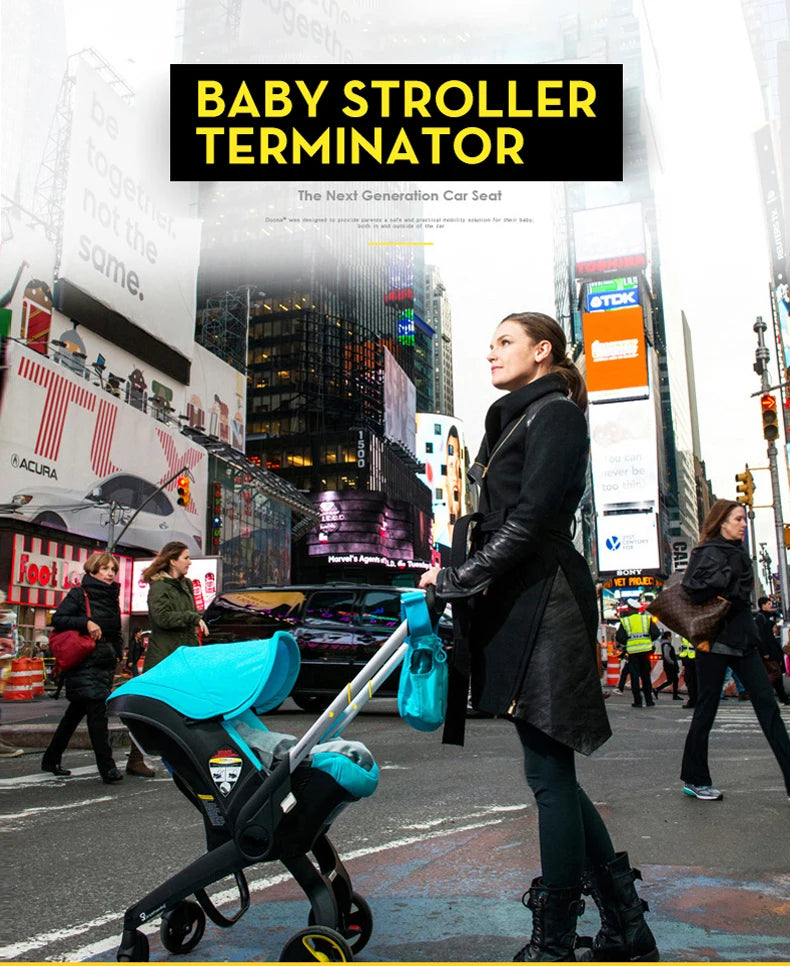 4 In 1 Baby Stroller Baby Cart Baby pram Baby Walker Infant Mother-Kids Children Portable Newborn Multi-function Child Car Seat