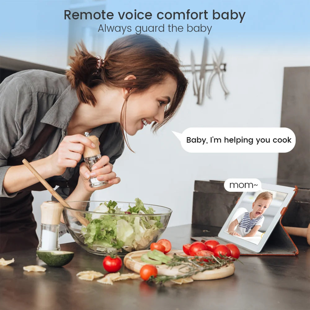 XIAOVV 3MP 2K 2.4GHz WiFi Indoor Home Security Mini IP Camera Smart CCTV Pet Camera Baby Video Monitor 24/7 Surveillance Camera
