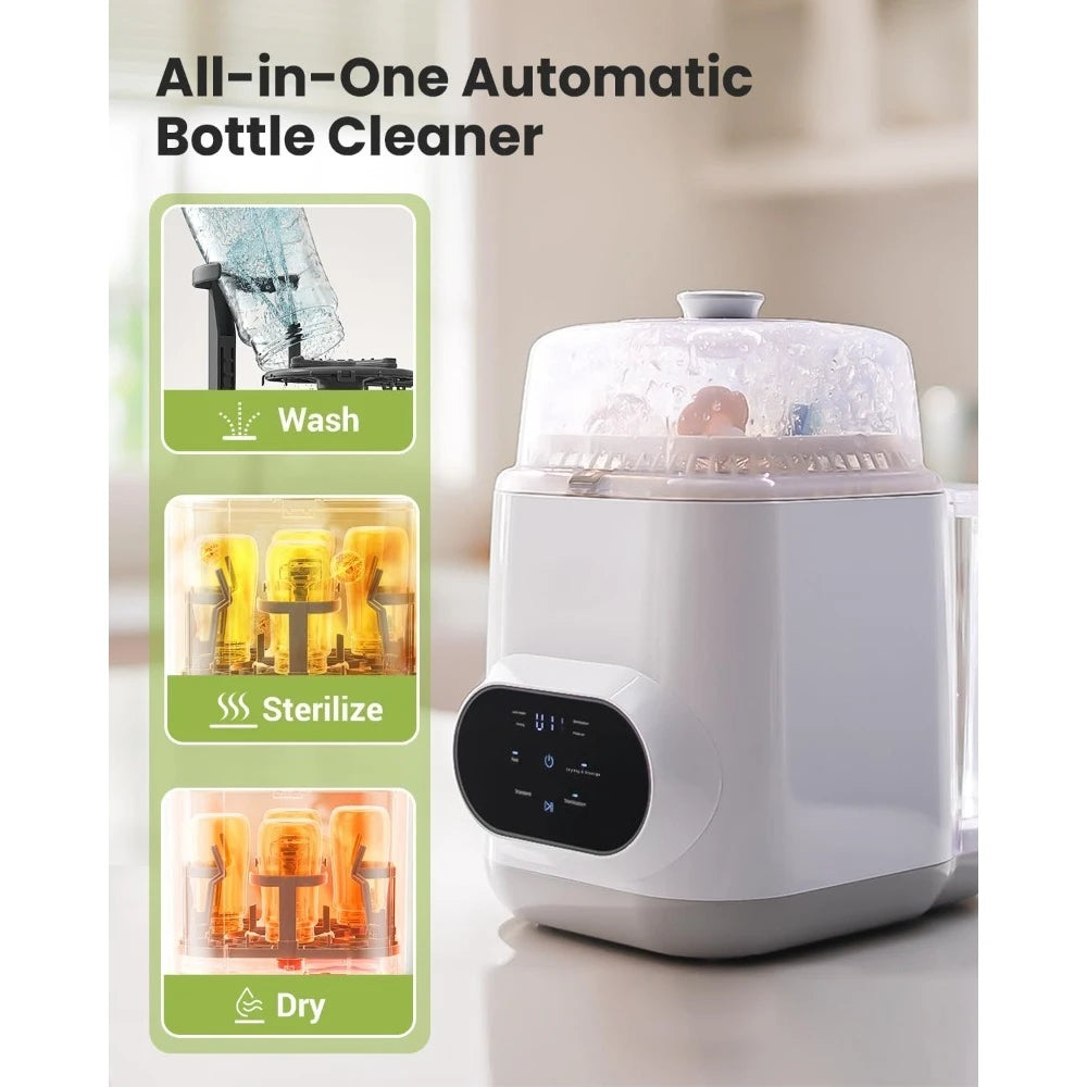 New upgrade- Bottle Washer Pro | All-in-One Bottle Washer and Sterilizer and Dryer | Baby Bottle Washer for Bottles-High quality
