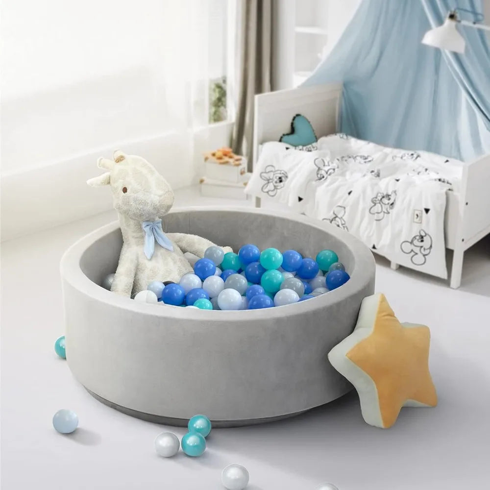 200/500/1000/2000 Count Plastic Soft Plastic Ball Pit Balls Colorful Play Pit Balls for Pet Dogs Ball Pit 2.2" Large Phthalate