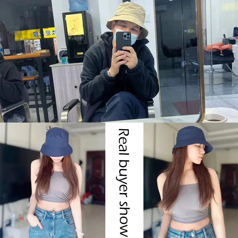 Waterproof Large Size XL62cm Sun Hat Men Women's Sunscreen Mountaineering Big Head Circumference Summer UV Protection Bucket Hat