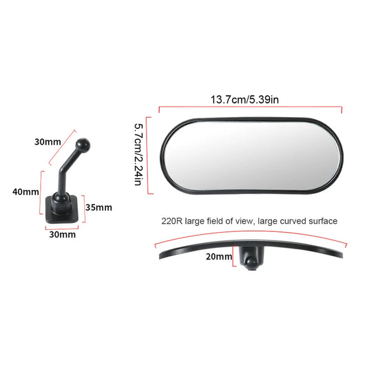 Baby Car Mirror Adhesive Mount Wide Angle Backseat Monitor Automotive Rearview Baby Observation Mirror for Kids Observing