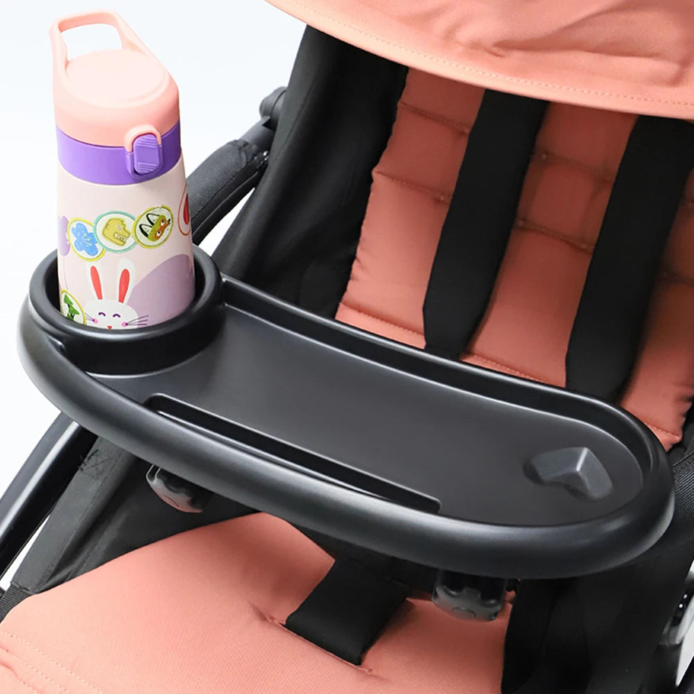 3 in 1 Infant Stroller Tray with Removable Drink Holder Snack Catcher and Phone Slot Universal Design