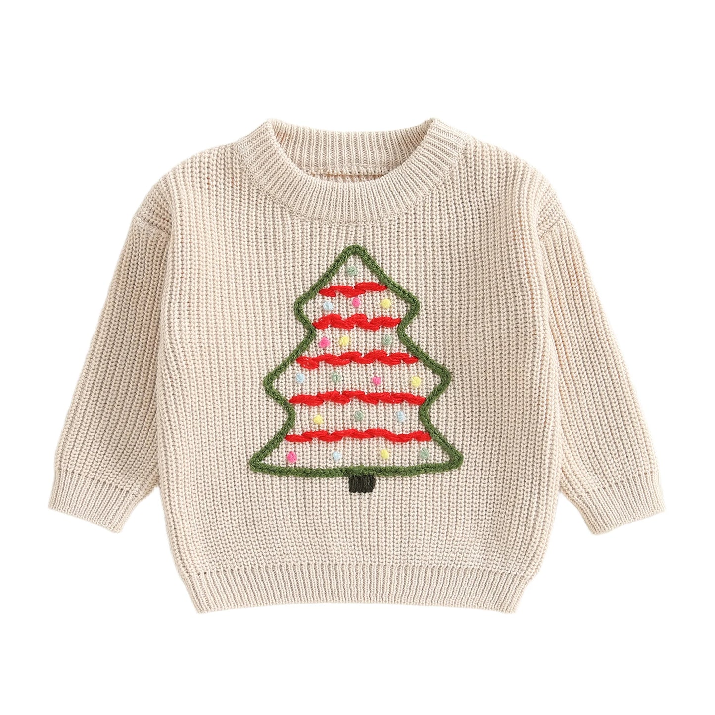 Infant Holiday Reindeer Sweater Festive Snowflake Patterned Knit Pullover for Baby Boys and Girls in Winter Season