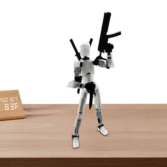 13 Robot Action Figure with Multiple Accessories Multi-Jointed Action Figures Action Figure Dummy Desk Decoration Gifts for Him