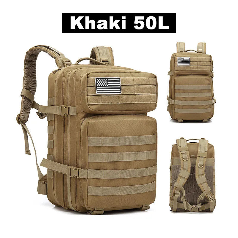 50LHigh capacity Fitness Backpack Hiking Backpack Outdoor Camping Hiking bag perfect for traveling, camping