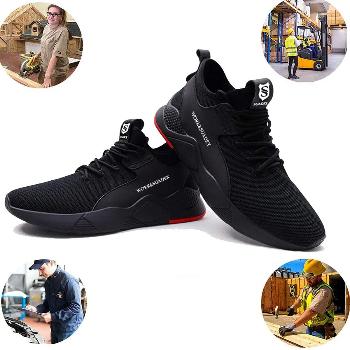 SUADEX Motorcycle Leather Boots,Street Riding Shoes, Anti-smashing Shoes for Men and Women