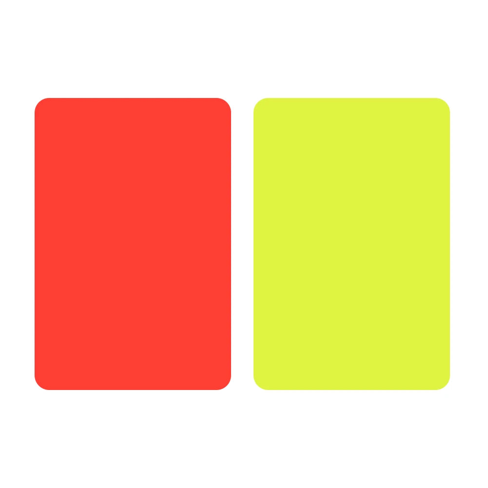 Red Card Multi-function 3.2x4.3 inch Soccer Referee Red Yellow Cards for Football Match Training Referee