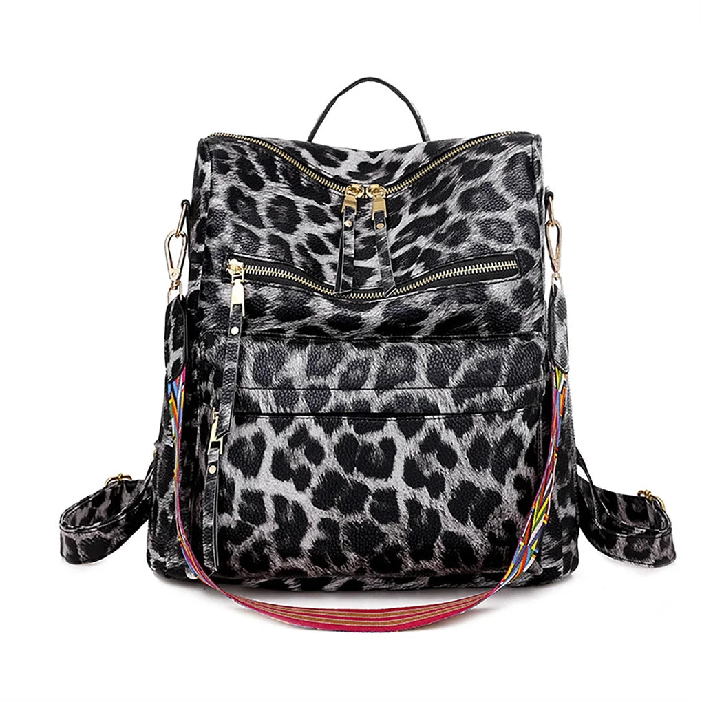 Women's Fashion Backpack Purses Multipurpose Design Handbags and Shoulder Bag Pu Leather Women Backpack School Bag