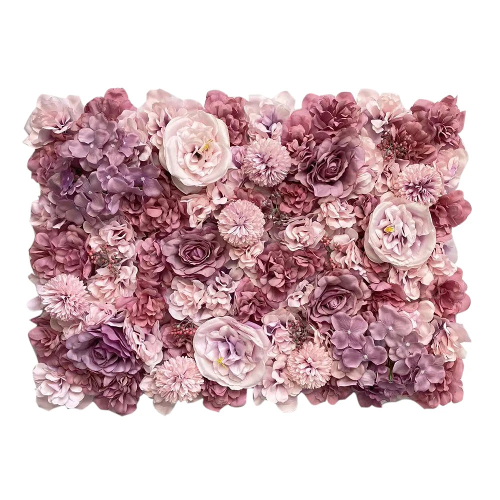Aritificial Silk Rose Flower Wall Panels Wall Decoration Flowers for Wedding Baby Shower Birthday Party Photography Backdrop