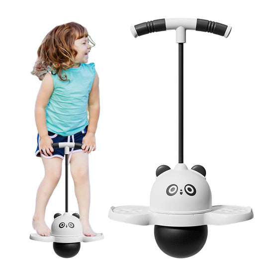 Fitness Bouncing Ball with Handle Fun Bouncing  Help Grow Tall Balance Platform Bouncy Ball for Balance Coordination Exercise