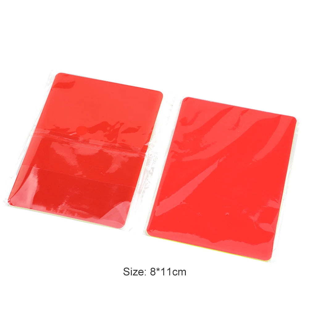 Red Card Multi-function 3.2x4.3 inch Soccer Referee Red Yellow Cards for Football Match Training Referee