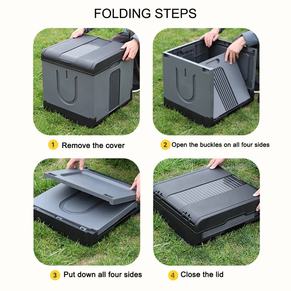 Movable Toilet Portable Multifunction Bedpan Strong Bearing Capacity Reusable Trash Can Self-driving Travel Supplies