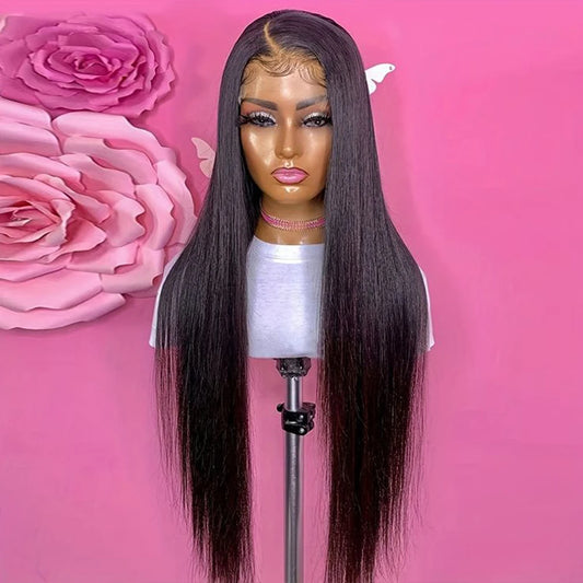 13x6 Straight Hd Lace Frontal Wigs For Women Pre Plucked 30 Inch 13x4 Bone Straight Lace Front Human Hair Wigs For Women