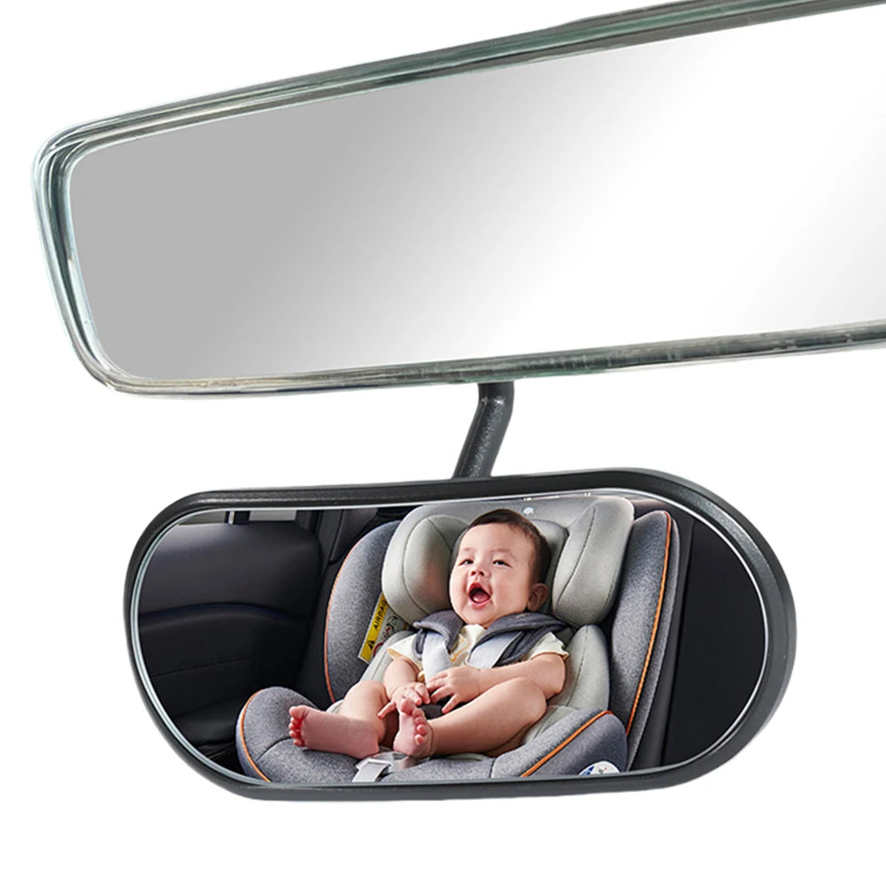 Baby Car Mirror Adhesive Mount Wide Angle Backseat Monitor Automotive Rearview Baby Observation Mirror for Kids Observing