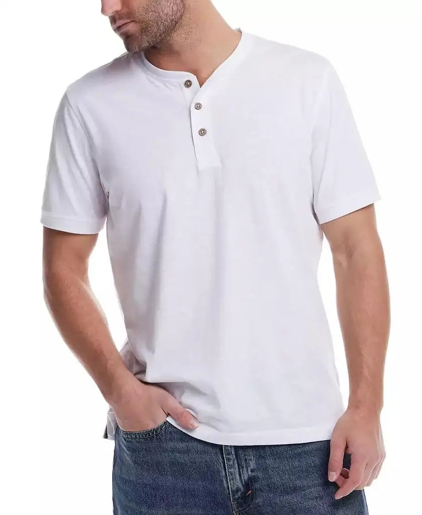 Weatherproof Vintage | Men's Short Sleeve Melange Henley Shirt
