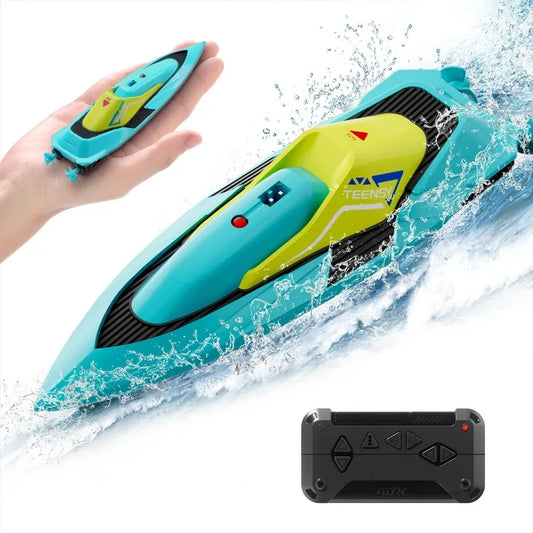 4DRC S5 Blue RC Boat 2 4GHz 20+ MPH Rechargeable Battery Low Alarm Gift for Boys Girls UPS USPS FEDEX123