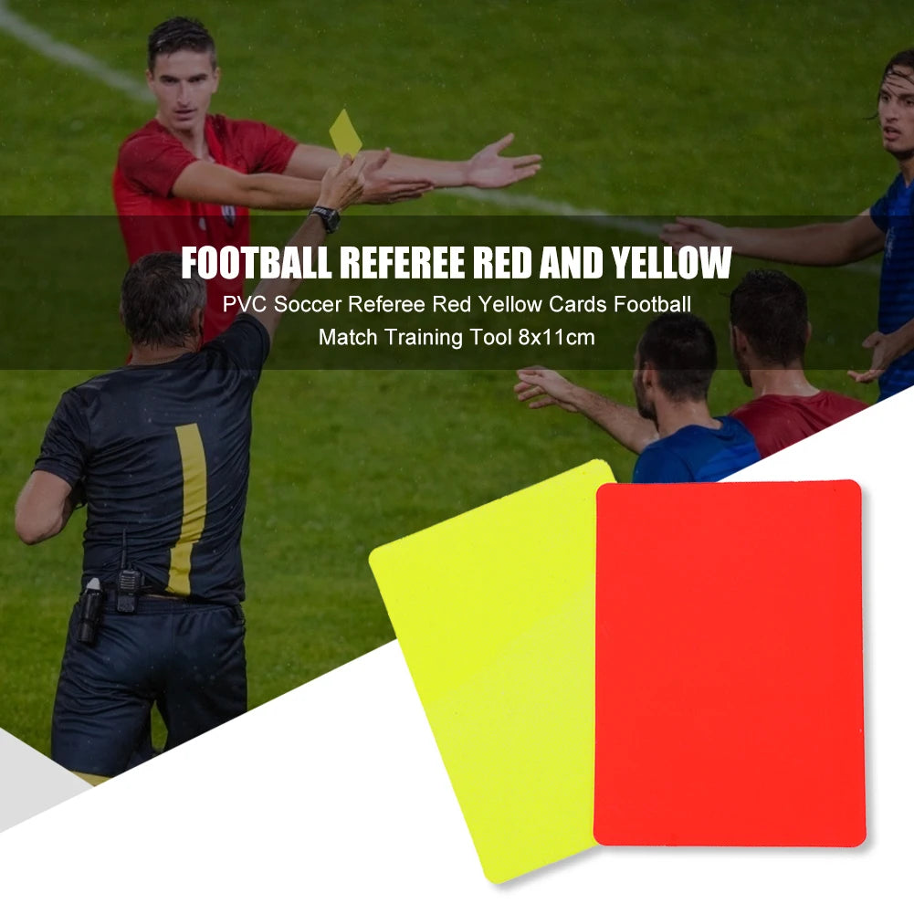 Red Card Multi-function 3.2x4.3 inch Soccer Referee Red Yellow Cards for Football Match Training Referee