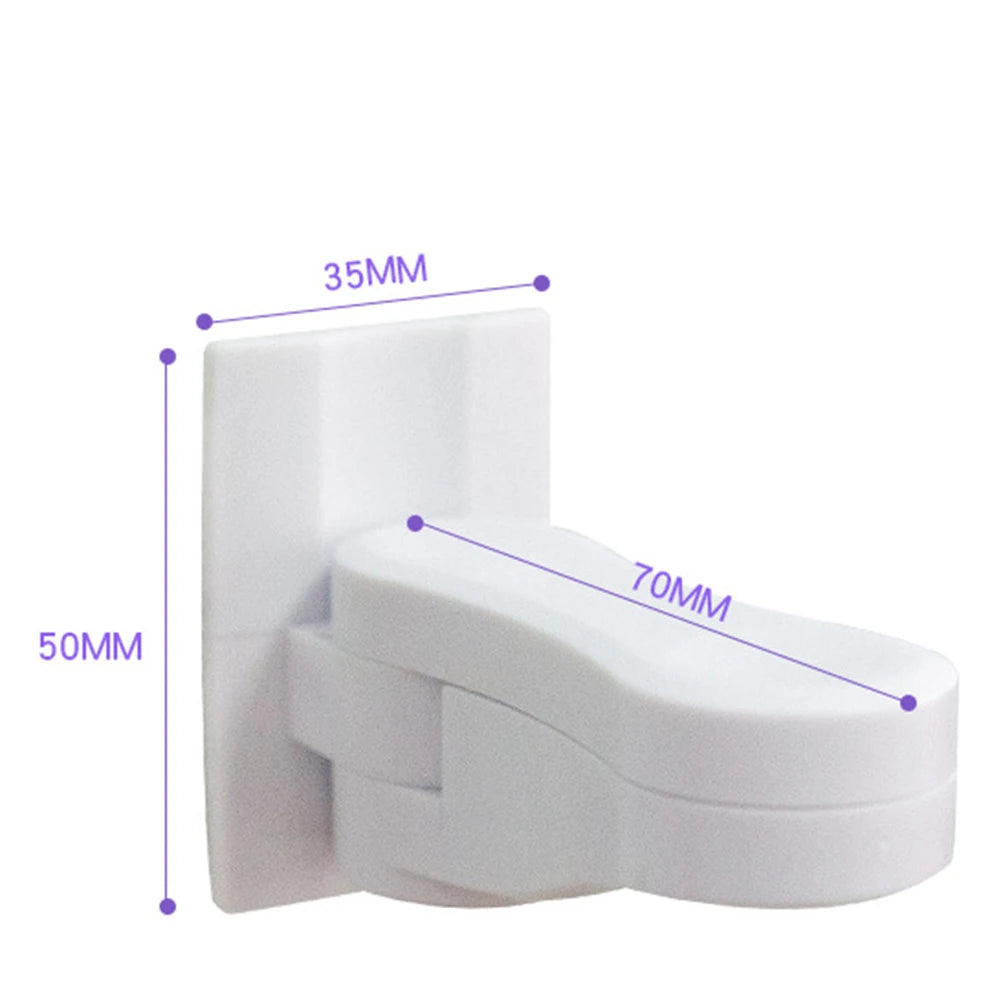 Child Safe Door Lock Universal Door Lever Lock 180 Degree Rotating Door Security Latch Self Adhesive for Window Door Cabinet