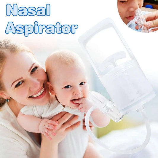 Baby Nasal Aspirator Professional Quiet Manual Nose Suctioners Nasal Irrigator Clear Clogged Passages&Boogers Baby Nose Washing