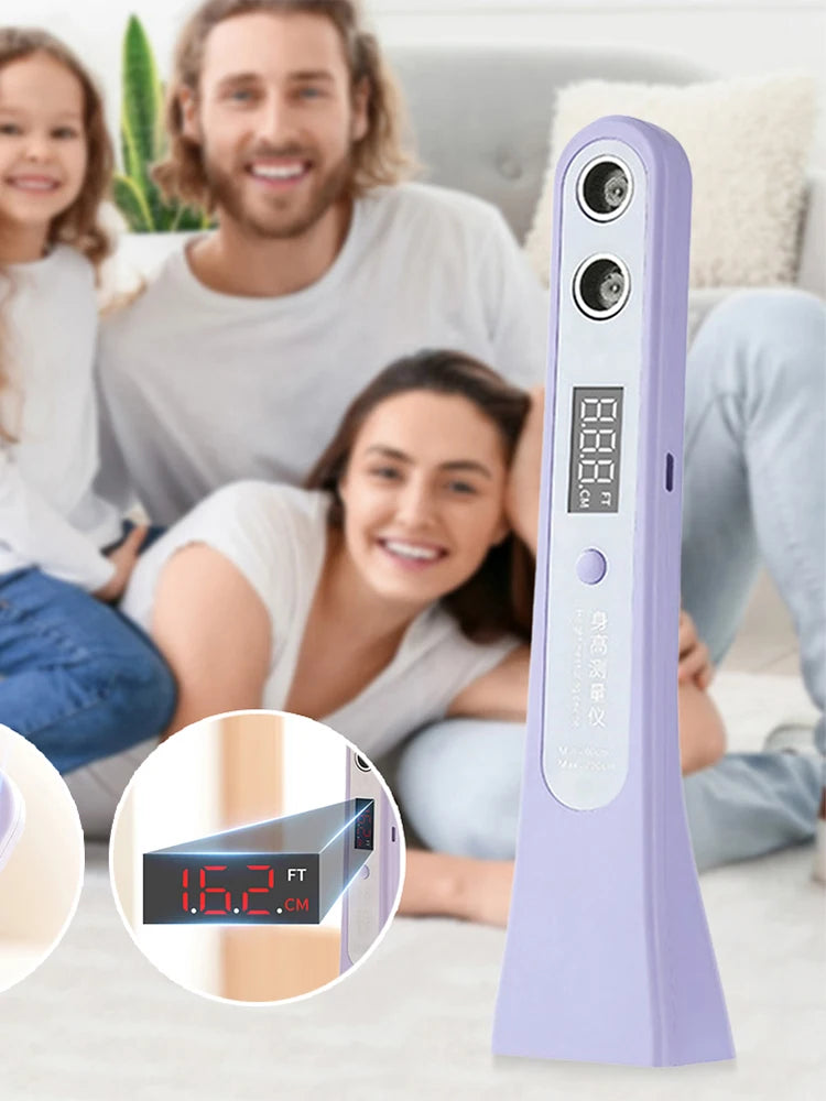 Ultrasonic Height Measuring Ruler Household High Accuracy LED Display Digital Body Height Measuring Meter for Adults Kids