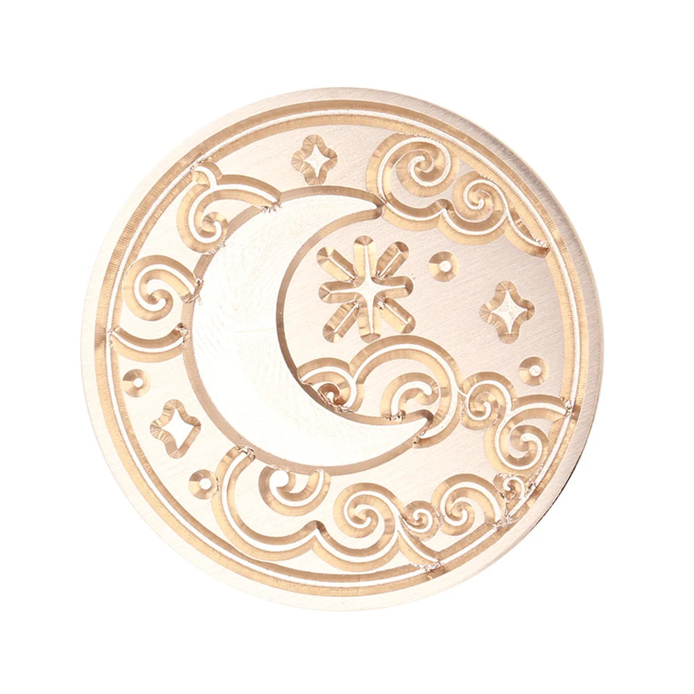 Sealing Stamp Brass Heads Solid Small Exquisite Decorative Crafts Tool Wood Retro Wax Stamping Girls Birthday Party Gift