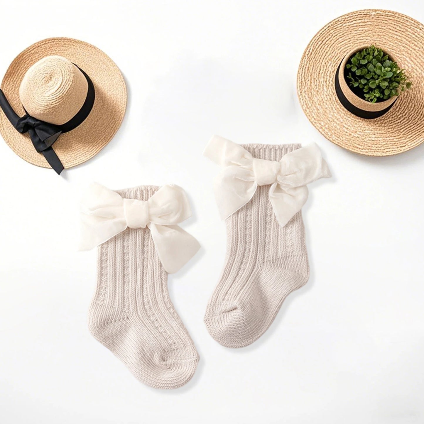Adorable Toddler Knee High Socks with Lovely Lace Trim and Non-Slip Grip for Fall and Winter Wear