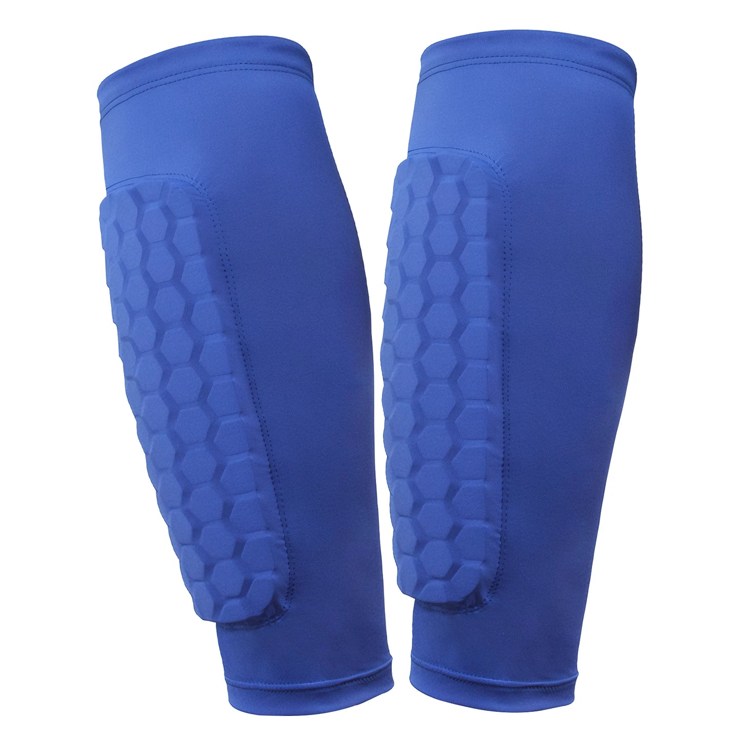 Shin Defender with Honeycomb Pads Soccer Shin Pads Ergonomic Lightweight Calf Protective Gear for Boys Girls Men Women