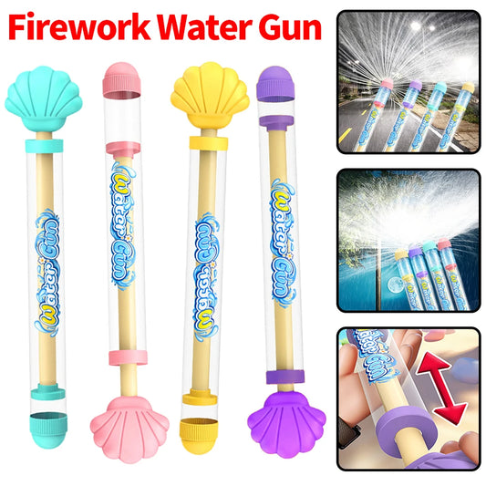 Fireworks Water Guns Toys Water Fights Pull-Out Water Gun Sea Beach Outdoor Toy For Kids Children Boys Girls Adult Surprise