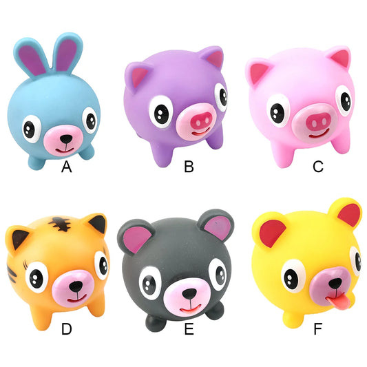 Squeeze Toys Animal Fidget Toy Anxiety Reducer Sensory Play Sensory Toy Pig Soft Squeeze Toy Tiger for Autistic Children Anxiety