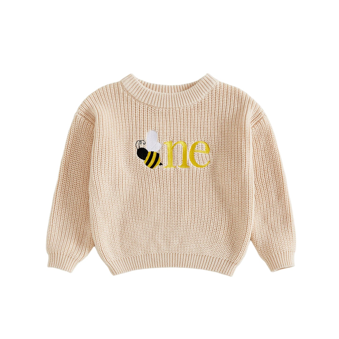 Toddler Girl Winter Sweater Cute Animal Embroidery Long Sleeve Crew Neck Cozy Birthday Knitwear Warm Pullover Jumper