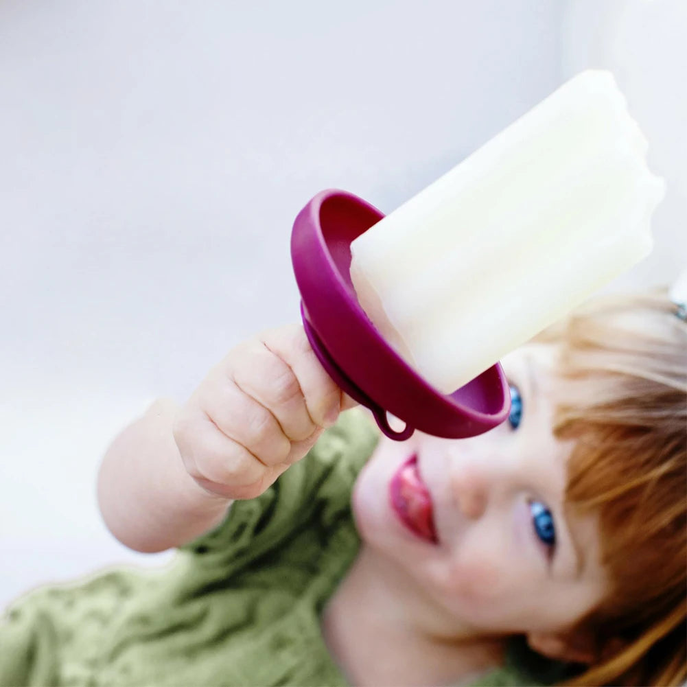 1-4pcs Anti-Drip Ice Cream Bracket Reusable Drip-Proof Popsicle Rack Silicone Popsicle Holder Mess Free Frozen Treats Holder