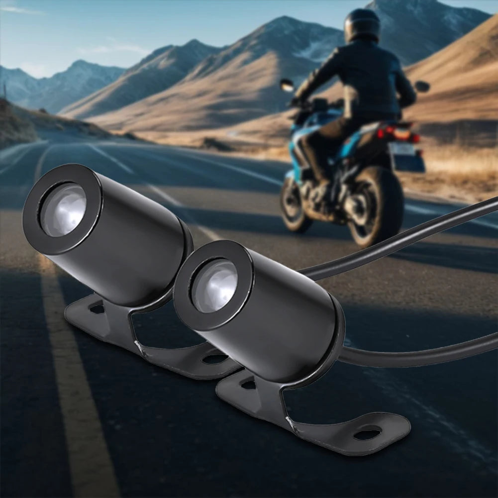 2Pcs LED Welcome Light Waterproof Angel Wings Projection Lights Super Bright Motorcycle Welcome Light 8-30V LED Carpet Underglow
