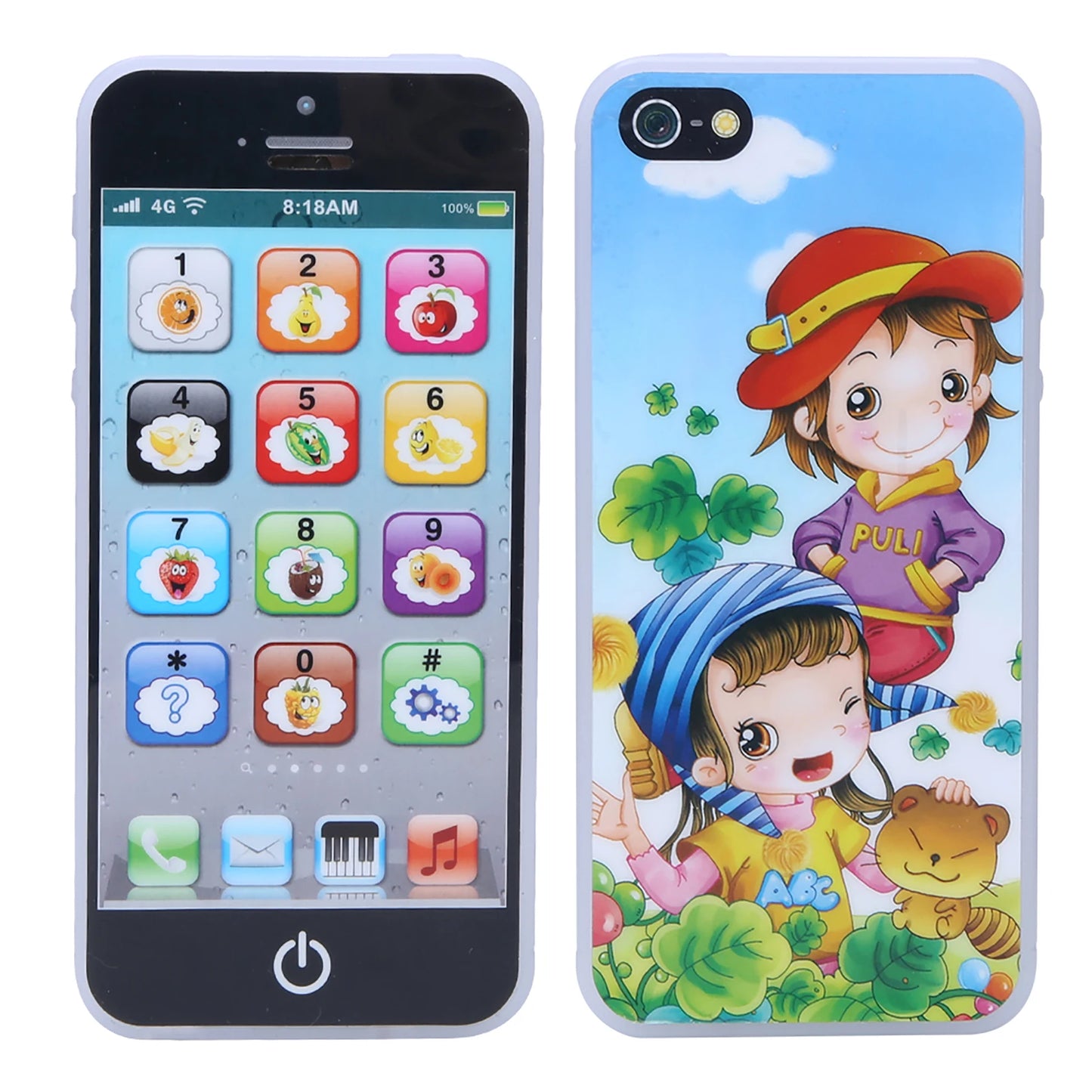 Baby English Learning Phone Machine Music Light Touch Screen Mobile Phone Toy Early Child Development Educational Toy